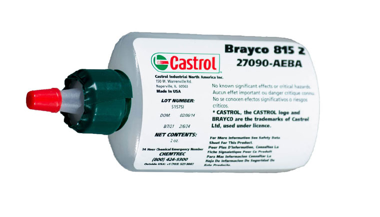 Castrol brayco micronic 815Z全氟聚醚基潤(rùn)滑劑的性能參數(shù)